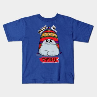 Cat Made in Peru! Kids T-Shirt